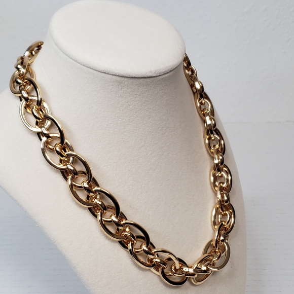 Authentic Louis Vuitton Gold Padlock with Unbranded Punky Gold Plated Chain - Picture 8 of 13